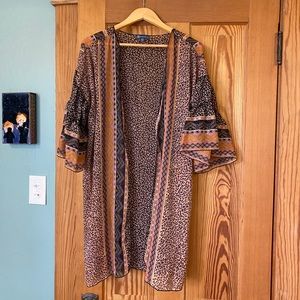 Democracy leopard beach cover up